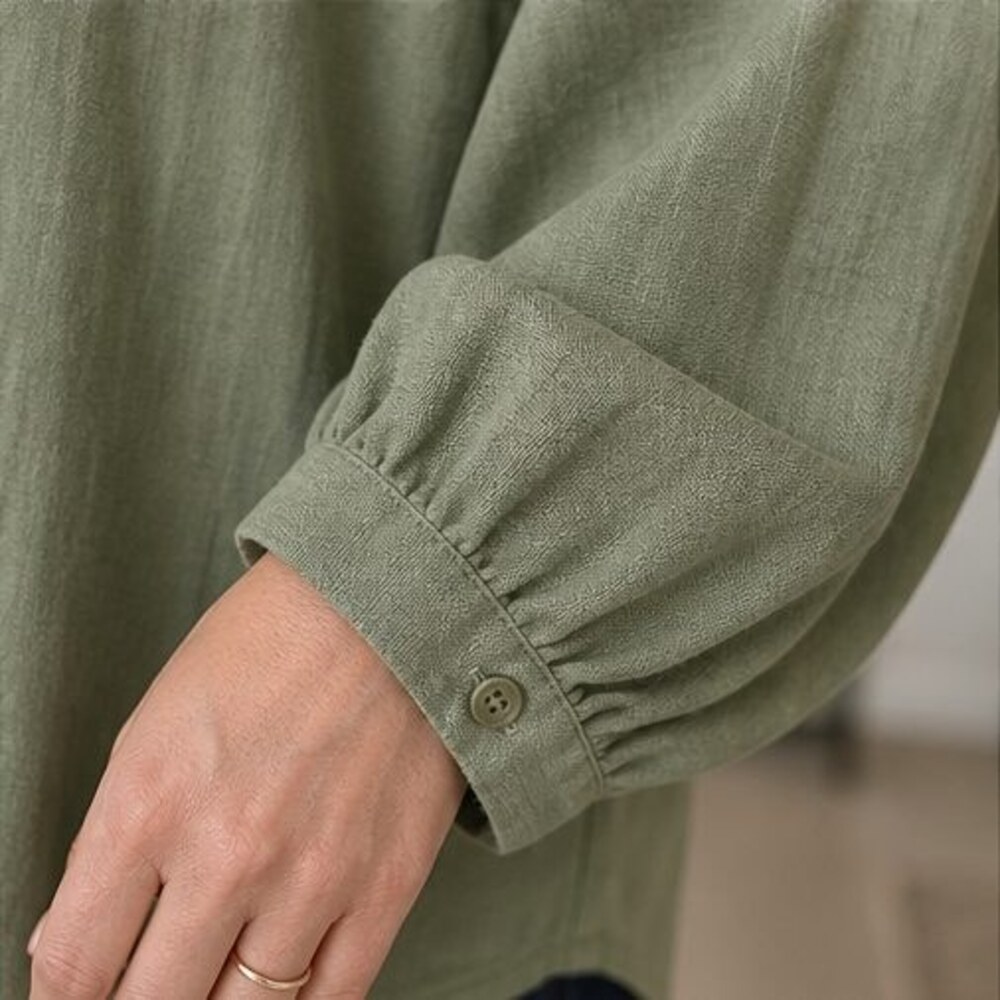 Sage Ruffle Blouse - Picture 5 of 6